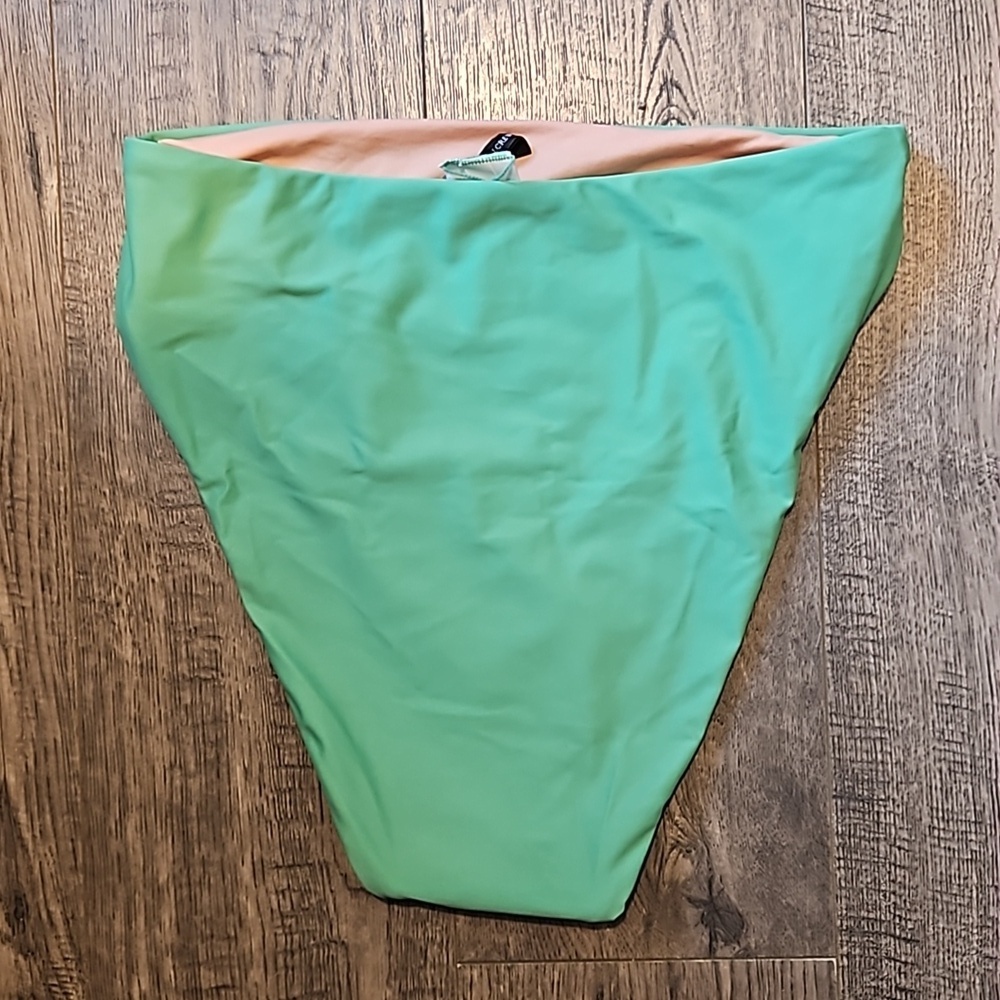 J. CREW High Rise High Cut Green Bikini Bottom Size Small BNWOT - Picture 4 of 5